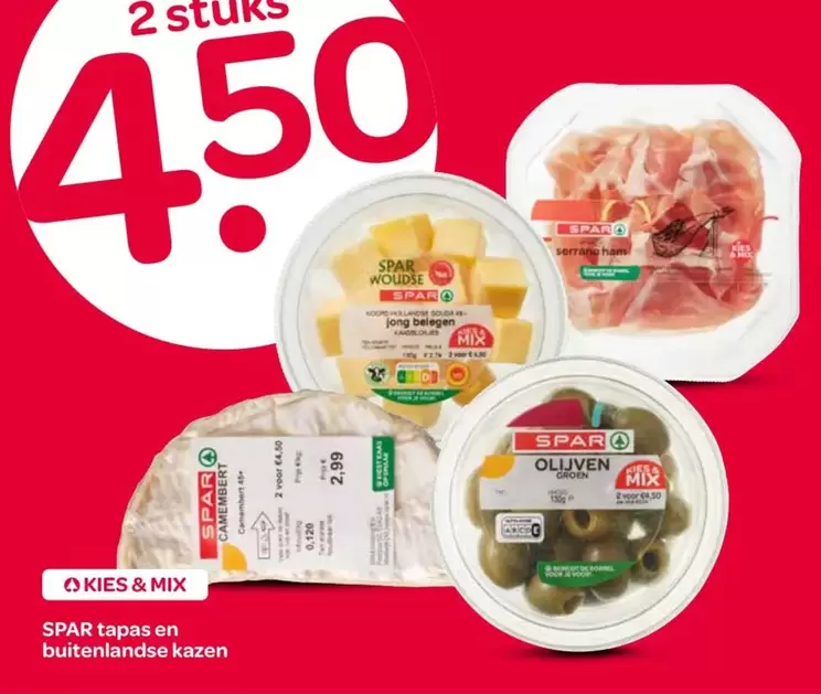 Mix - SPAR tapas en buitenlandse kazen
