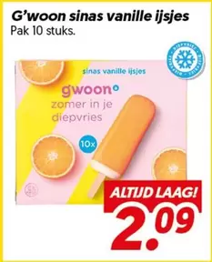 G'woon sinas vanille ijsjes