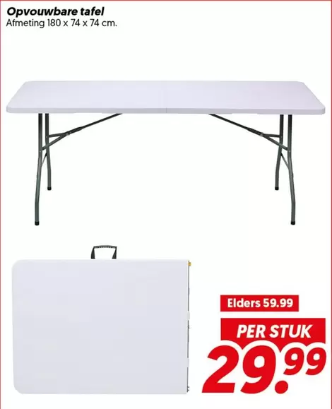 Opvouwbare tafel