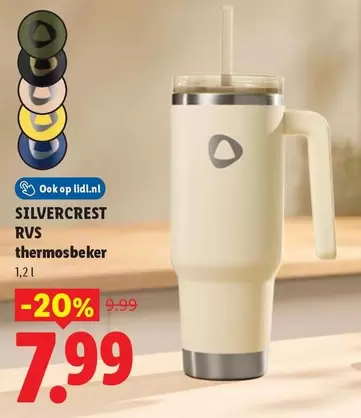 Op - RVS thermosbeker