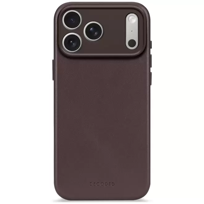 Leather Backcover - iPhone 17 Pro Max - Chocolade Bruin