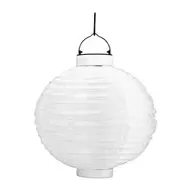 Solar tuinlampion rond - wit - ø25 cm