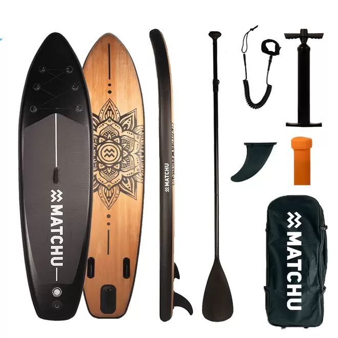 Tweede kans opblaasbaar Sup board Hout Mandala - In goede conditie