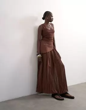 TSNAYA Mid waist Long skirt
