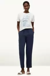 Pantalon - mid waist - tapered fit
