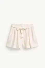 Korte broek van mousseline - high waist