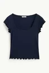 T-shirt - slim fit - geribd