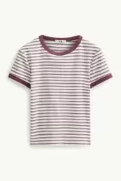 T-shirt - slim fit - gestreept