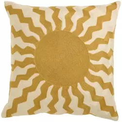 Sierkussen Sole - oker/off-white - 45x45 cm product