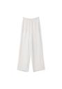 Rechte broek met linnenlook