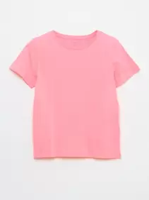 Effen T-shirt van jersey