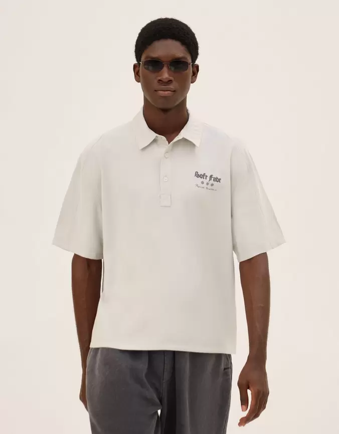 Polo met korte mouwen en borduursel