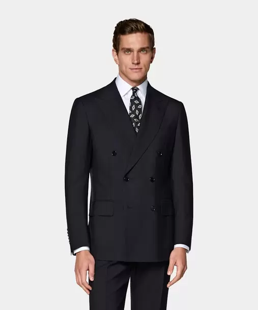 Navy Tailored Fit Milano Suit