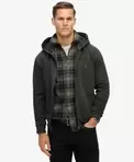Essential Logo Washed hoodie met rits