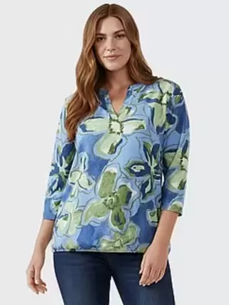 Shirt met ronde hals