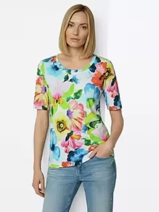 Shirt met ronde hals