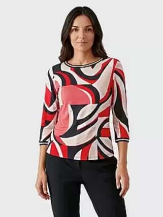 Shirt met ronde hals