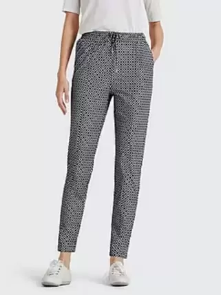 Enkellange Slim Fit-jersey broek
