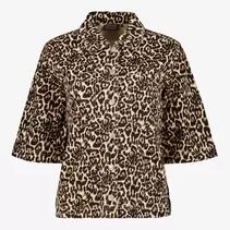 TwoDay dames blouse met panterprint bruin