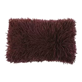Sierkussen Shaggy bordeaux