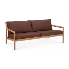 Teak Jack sofa 180 - outdoor - burgundy