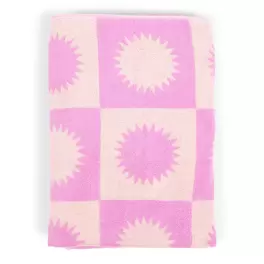 Strandlaken Noa 90x180 cm pink/off white