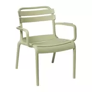Stapelbare tuinfauteuil Napoli - groen - 75.5x68x65 cm