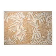 Buitenkleed leaves - geel - 160x230 cm