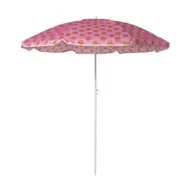 Strandparasol zonnetjes - roze/oranje - ø160x180 cm