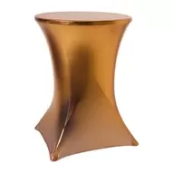 Statafelrok metallic - oranje - ø80x110 cm