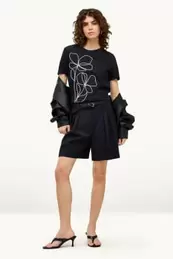 Bermuda met riem - high waist