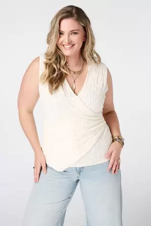 Overslag top met kant