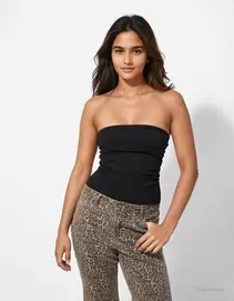 Bandeau-Top - Katoen - Zwart