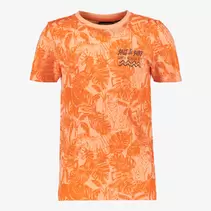 Unsigned jongens T-shirt met jungle print oranje