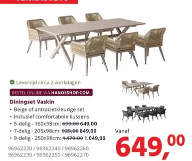 Dining set Vaskin
