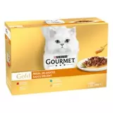 Natvoer voor katten Adult Gold Delight in saus 12 x 85 g