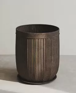 METALEN BLOEMPOT