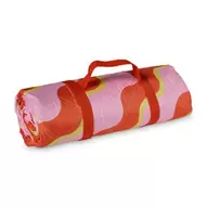 Picknick kleed - roze/oranje - 135x170 cm