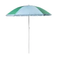 Strandparasol - groen/blauw - ø160x180 cm