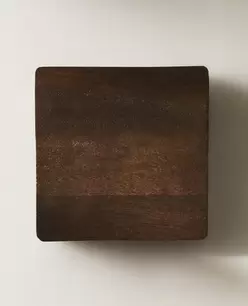 MIDDELGROOT HOUTEN KISTJE MET DEKSEL
