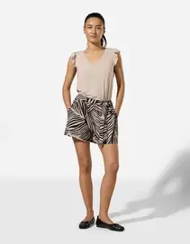 Short - Crêpe - Beige