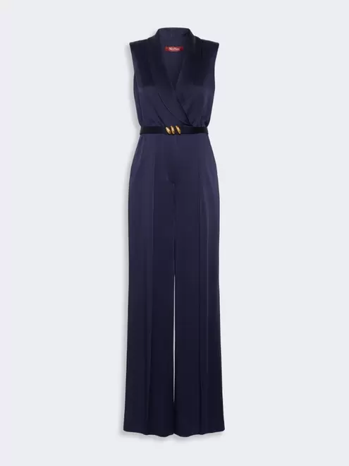 Envers satin Tuxedo jumpsuit