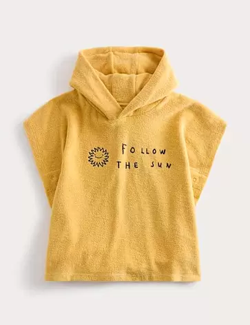 Puur katoenen Follow The Sun-poncho (0-3 jaar)