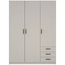 Kledingkast Sprint 3-deurs - greige - 200x147x50 cm product
