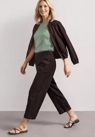 Basic Shirt met ronde hals in Unifarbe