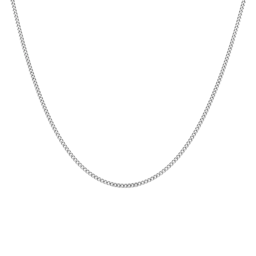 Zilveren ketting met gourmetschakel