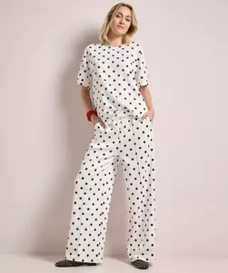 Polkadot set met label