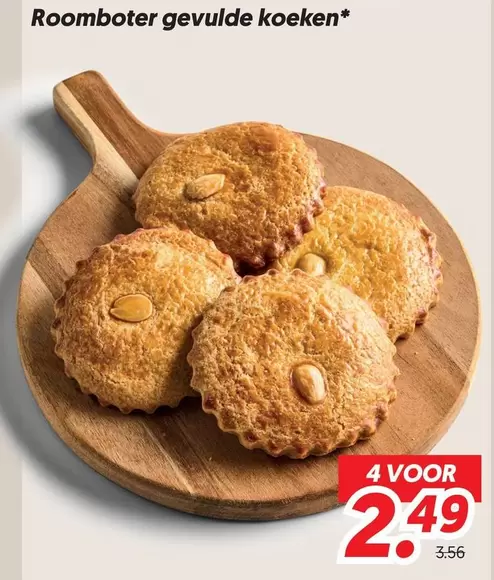 Roomboter gevulde koeken