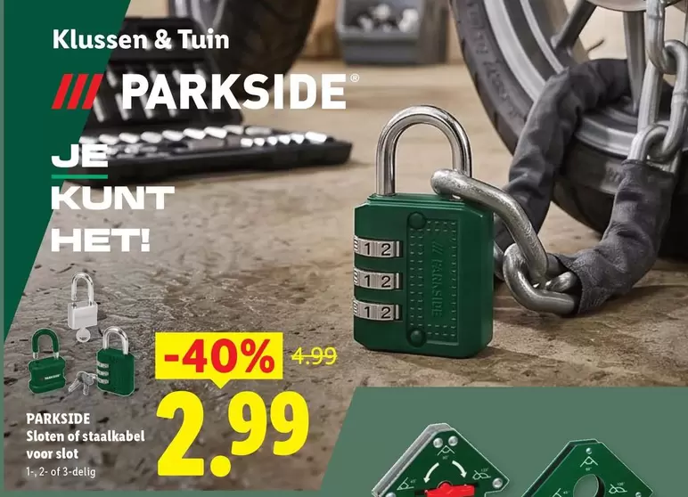 Sleutel- of staalb�gel? (Sloten of staalkabel?)