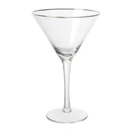 Martiniglas gouden rand - glas - 220 ml